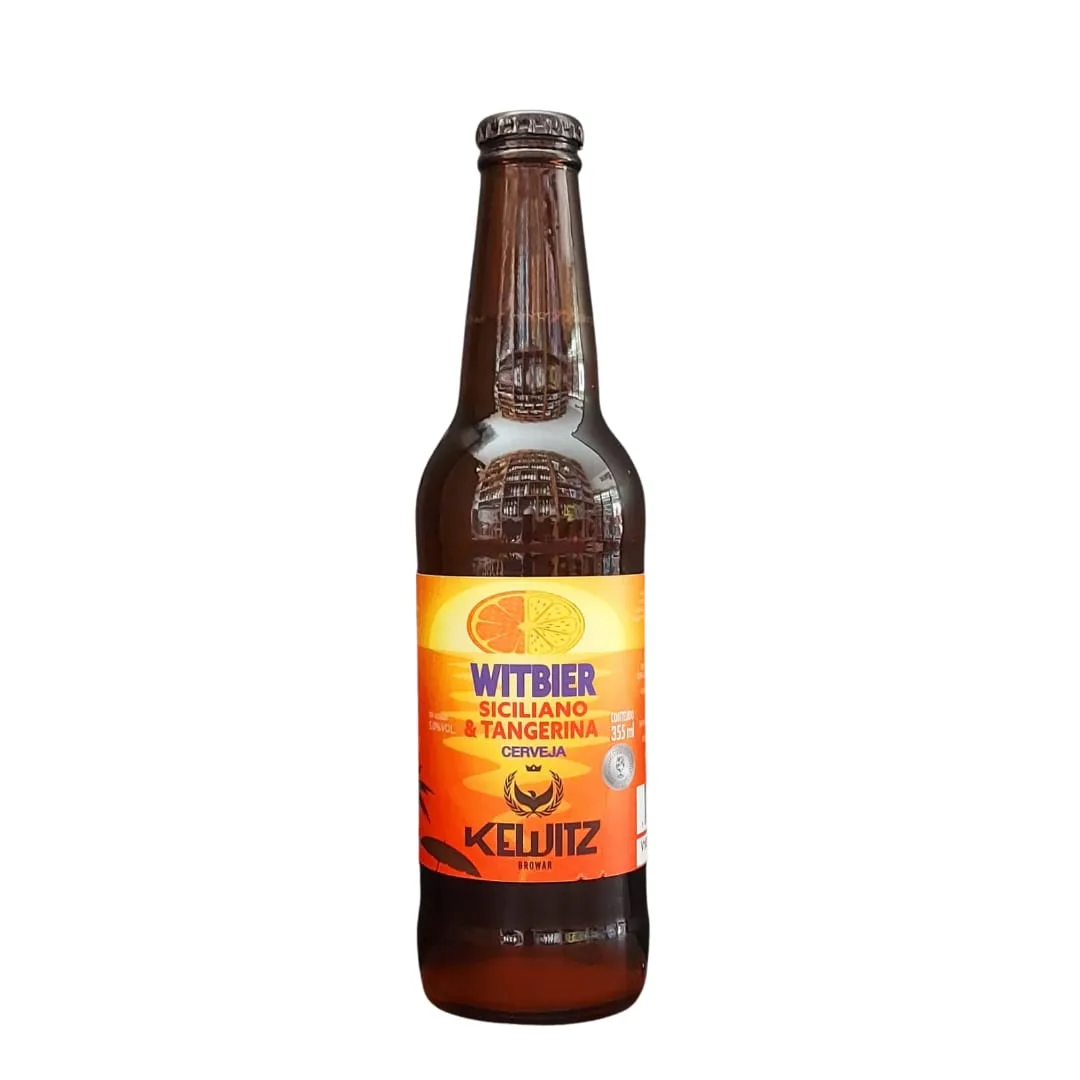 Cerveja Kewitz Browar Witbier Limão Siciliano & Tangerina 355 ml