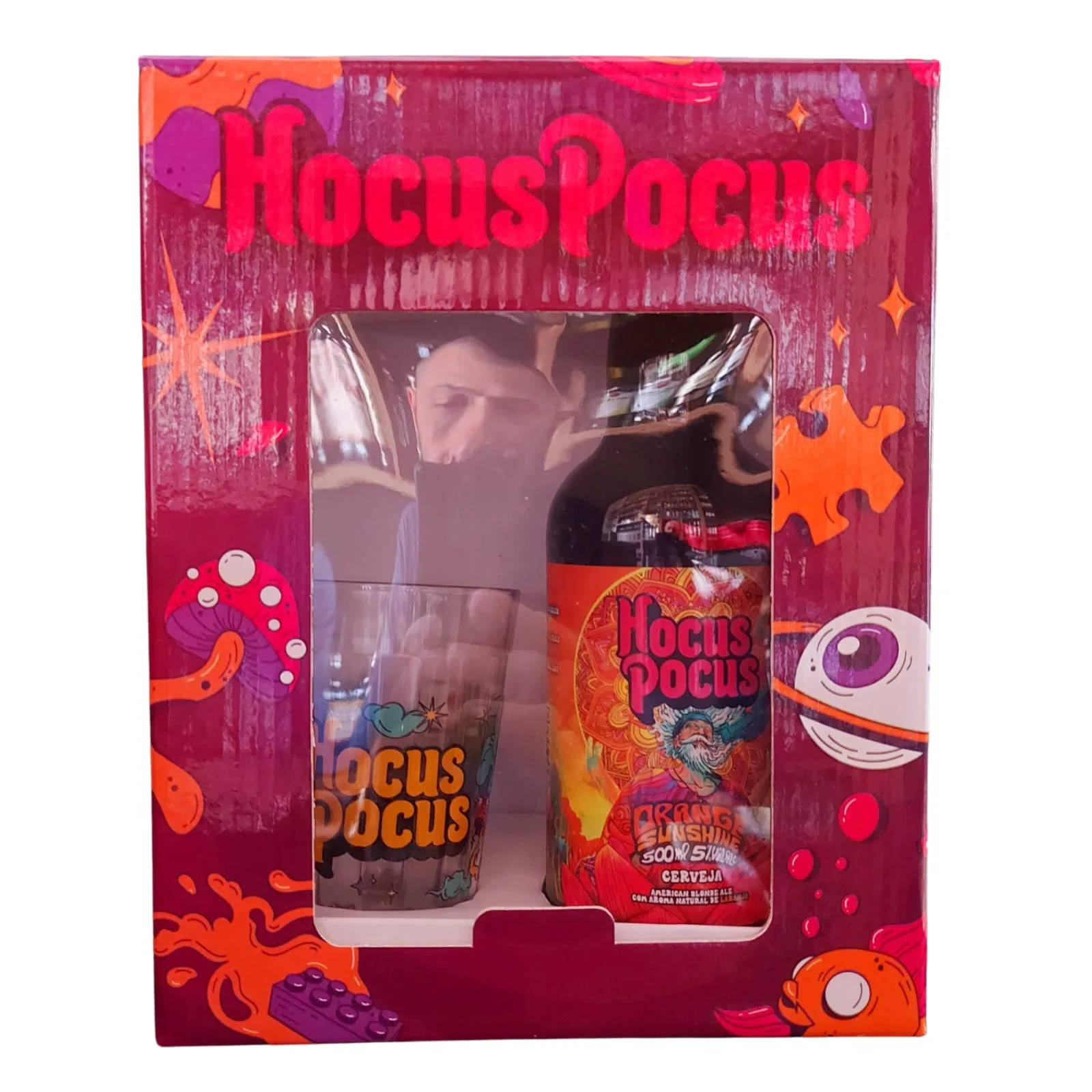 Kit Hocus Pocus Orange Sunshine - 01 Garrafa + 01 Copo