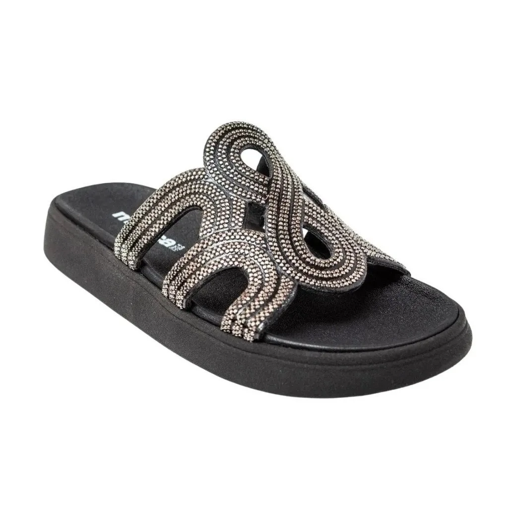 Tamanco Moleca Casual Feminino Tira Brilhante Preto 5469134