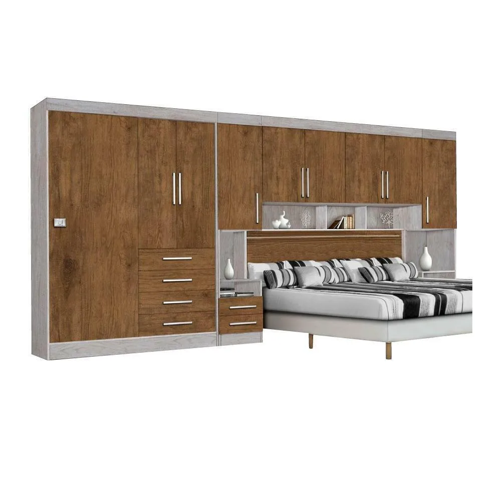 Guarda-roupas Modulado Georgia Casal Ja Avelã / Jequitibá