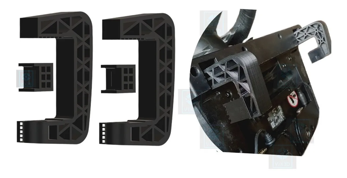 Par Presilha Grampo Compatível Volante Logitech G25 G27 G29