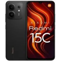 Xiaomi Redmi 15C Lançamento 2025 256GB 4GB RAM 4G Preto, IP64, Wi-Fi 5 GHz, Bluetooth 5.4