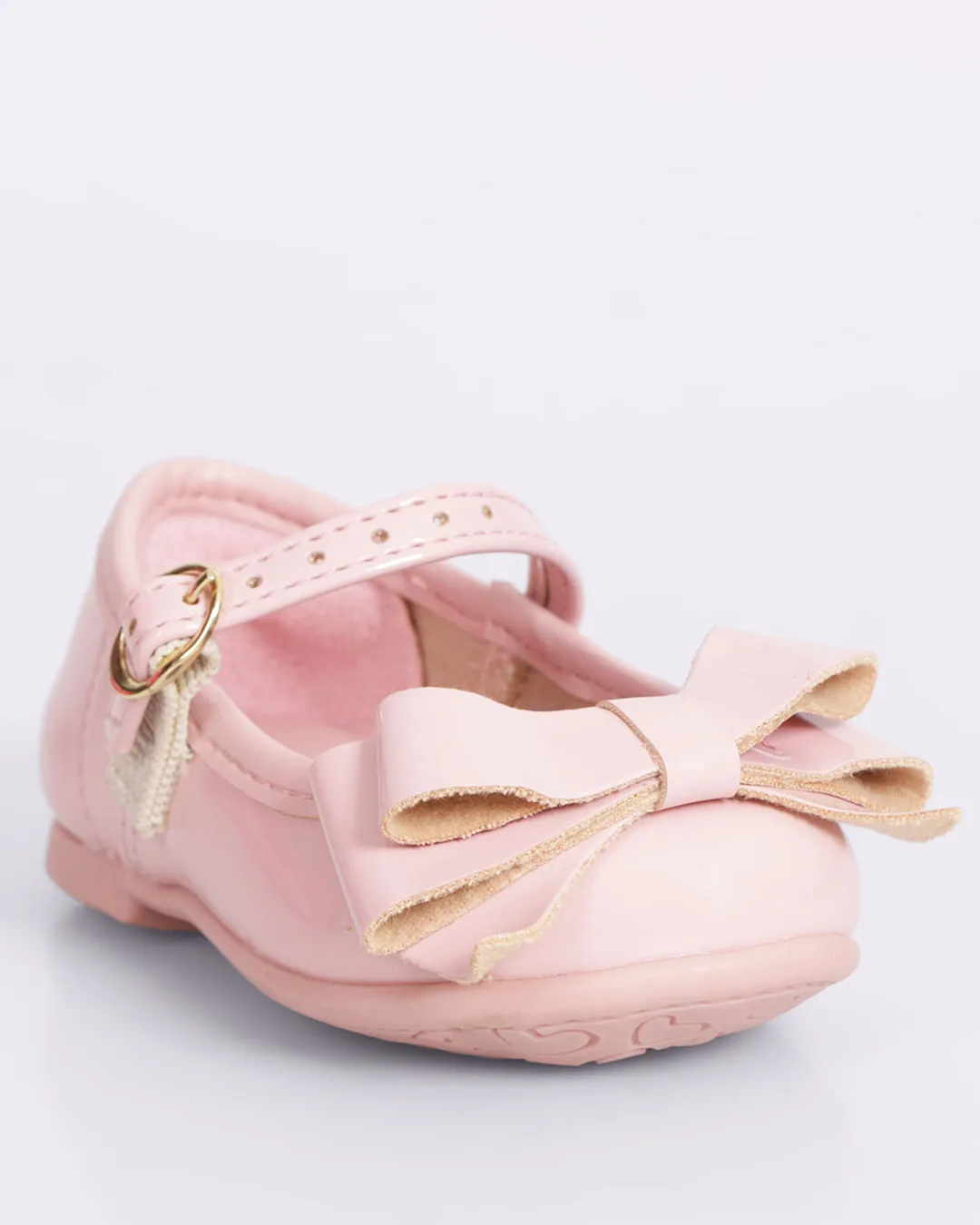 Sapatilha Bebê Molekinha com Laço Rosa