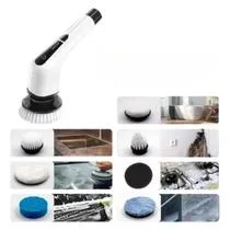 Escova De Limpeza Esfregão Mop Elétrico 9 Em 1 Giratório 360 Ajustavel Recarregavel Cozinha