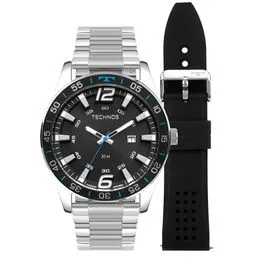 Relógio Masculino Racer Technos Prata 2115TXF/T1A - Coleção Exclusiva