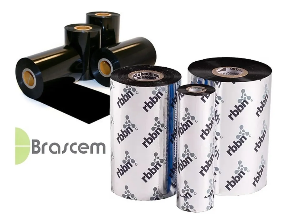 Kit 12 Ribbon Cera 110x74 Alta Qualidade P/zebra Argox Elgin