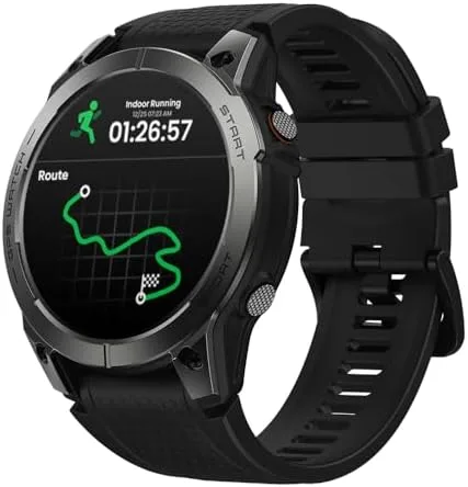 Zeblaze Smart Watch Stratos 3 Pro Relogio Inteligente Masculino Relógio Inteligente, GPS 100+, 5ATM a Prova d'Agua, Chamadas Bluetooth,Android Smart Watch for Android IOS