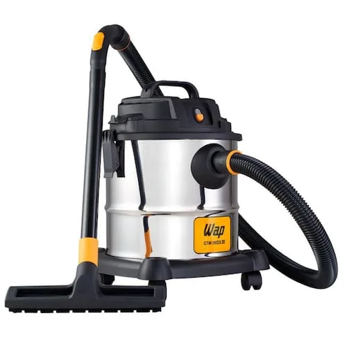 Aspirador Wap GTW Inox 20 Pó e Água 20L 1600W Filtro Removível Função Sopro - 110V