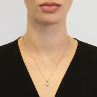 Pingente Icona em Ouro Branco com Diamantes, 0,15ct