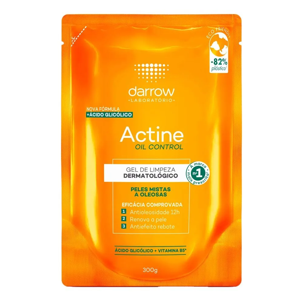 Gel De Limpeza Facial Darrow Actine Oil Control Refil 300g - Drogarias Pacheco