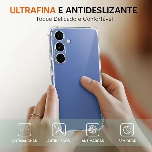 Capa Antishock em TPU para Novo Samsung Galaxy S25 FE - 2025