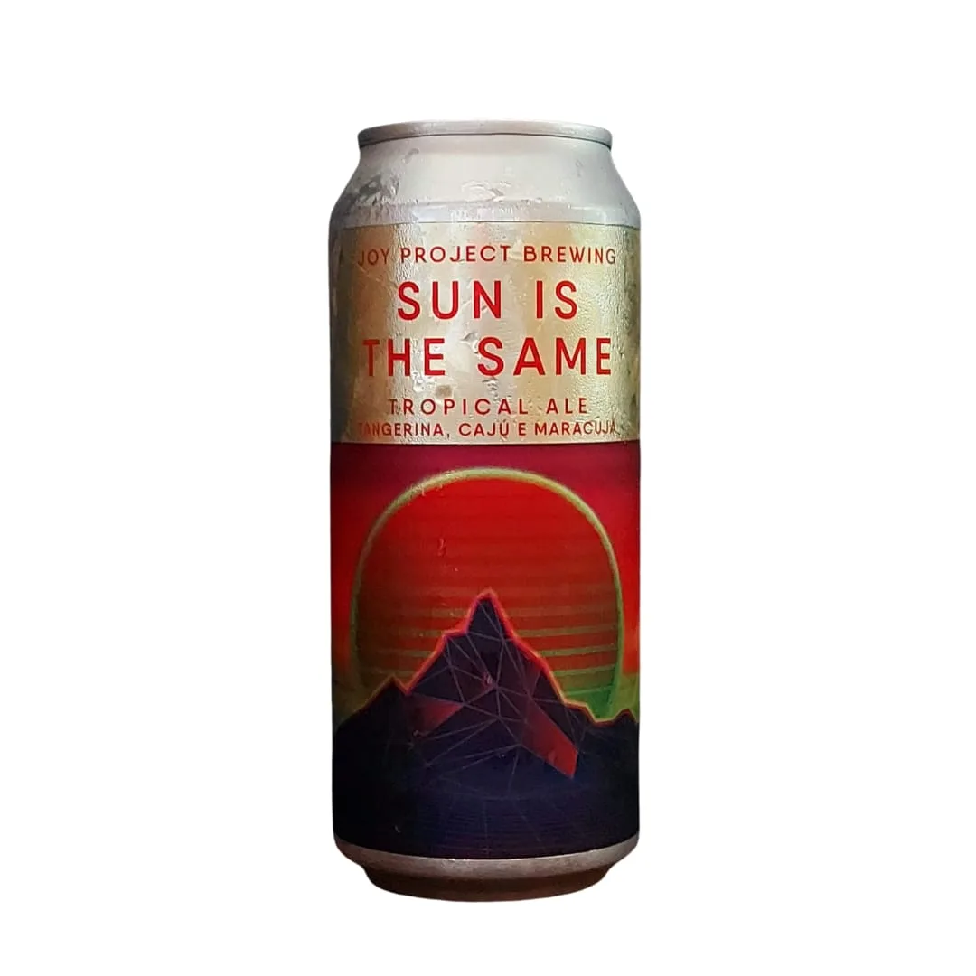 Cerveja Joy Project Sun Is The Same Tropical Ale com Tangerina, Cajú e Maracujá 473 ml