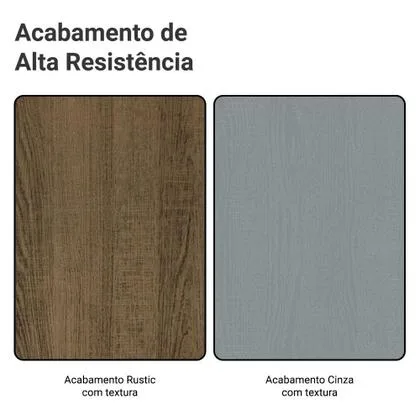 Armário de Cozinha Completa com Armário e Balcão 229cm Emilly Madesa