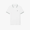 Camisa Polo Lacoste Trim Accent L.12.12 Ajuste Regular Masculina - Branco