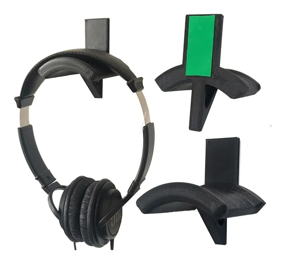 Kit 3 Suportes P Fone Ouvido Headset Headphone C/ Dupla Face