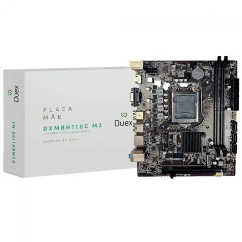 Placa Mãe Duex DXMBH110G, Chipset H110, ...