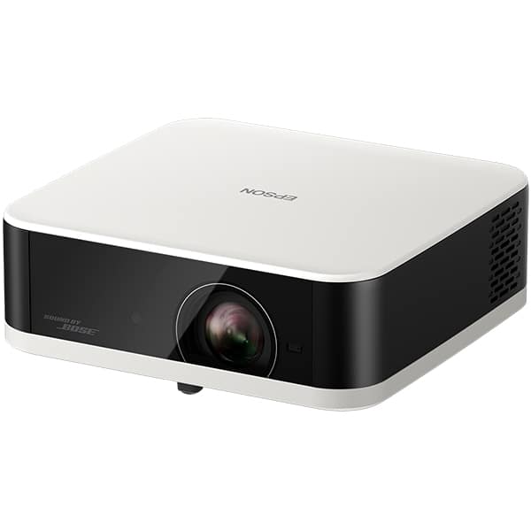 Projetor portátil Epson Lifestudio Pop - Branco Pérola - Full HD com som Bose, aplicativo Epson Projection Studio, Google TV integrada e tecnologia Triple Core Engine para acompanhar o seu estilo de vida CX 1 UN