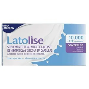 Latolise Lactase 10.000 Fcc 30 Cápsulas