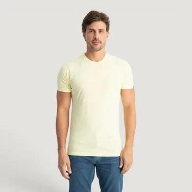 Camiseta Levi's® Slim Tab Amarela Manga Curta