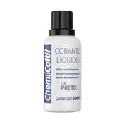 Corante Líquido Preto 50Ml Chemicolor