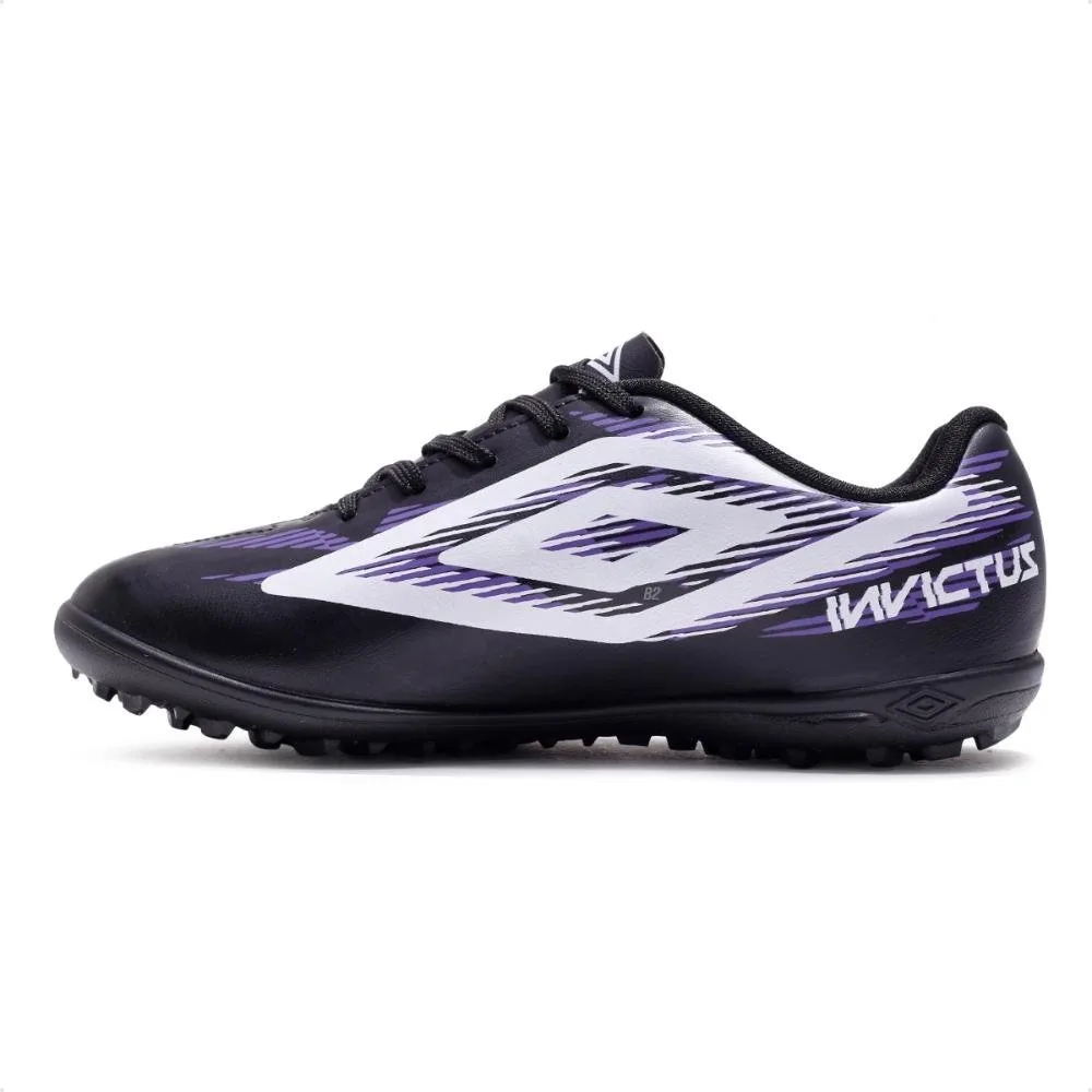 Chuteira Society Umbro Invictus Jr Preto/Branco