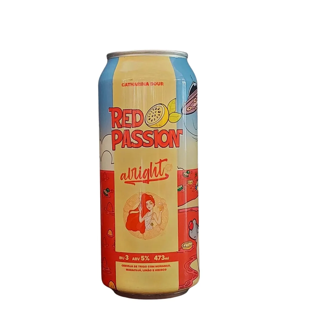 Cerveja Alright Red Passion Catharina Sour 473 ml