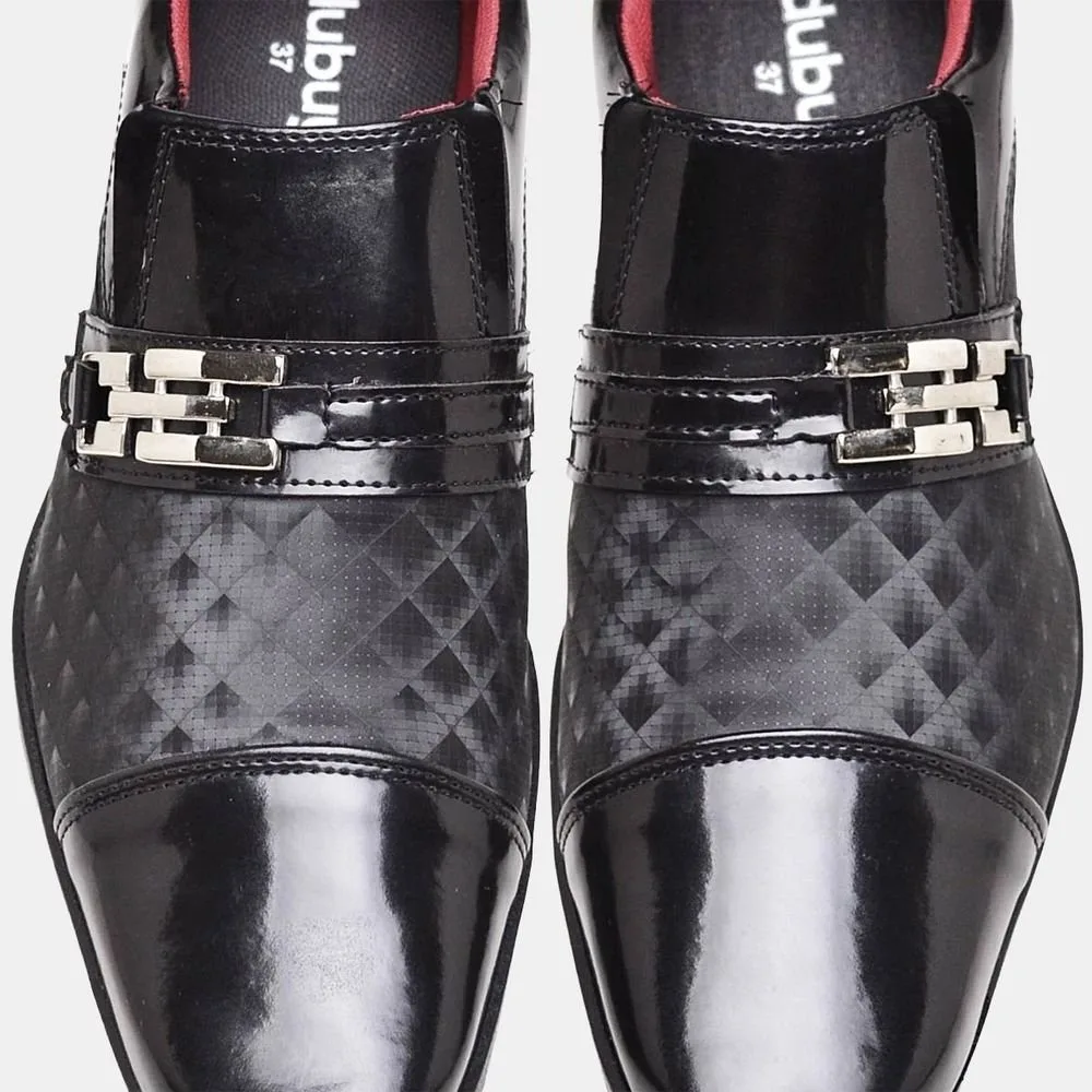 Sapato Social Com Fivela Masculino DUBUY 838 Preto