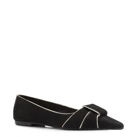 Sapatilha - Couro Nobuck Preto