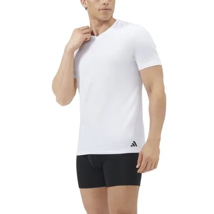 Kit com 3 Camisetas Gola V adidas Underwear Multicolorido