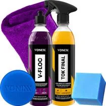 Cera Líquida Automotiva Vonixx Tok Final 500 ml Shampoo VFloc Brilho Intenso, Proteção e Manutenção da Pintura