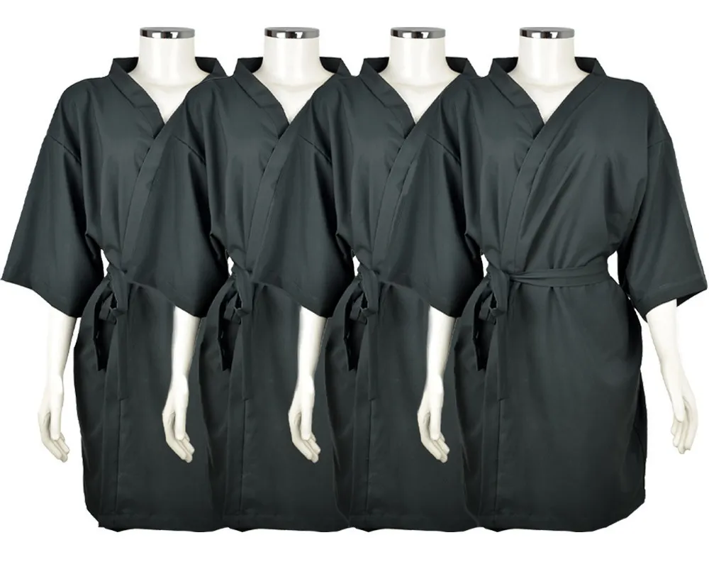 Kit 04 Quimonos Roupão De Beleza Não Mancha Com Descolorante