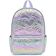 Mochila poliéster, Coração, Lilás, QAR0113717, Happy-time PT 1 UN