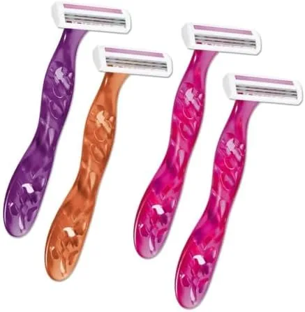 BIC Aparelho De Depilar Soleil Rosa Roxo E Laranja Leve 4 Pague 3 - 930183 - Dupla Fita Lubrificante Com Leite De Coco