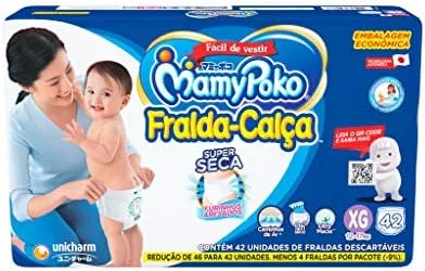 MamyPoko Fralda-Calça Premium Seca Xg 42 Unidades