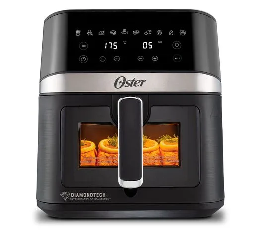 Fritadeira DiamondTech Oster 6L com Visor Transparente
