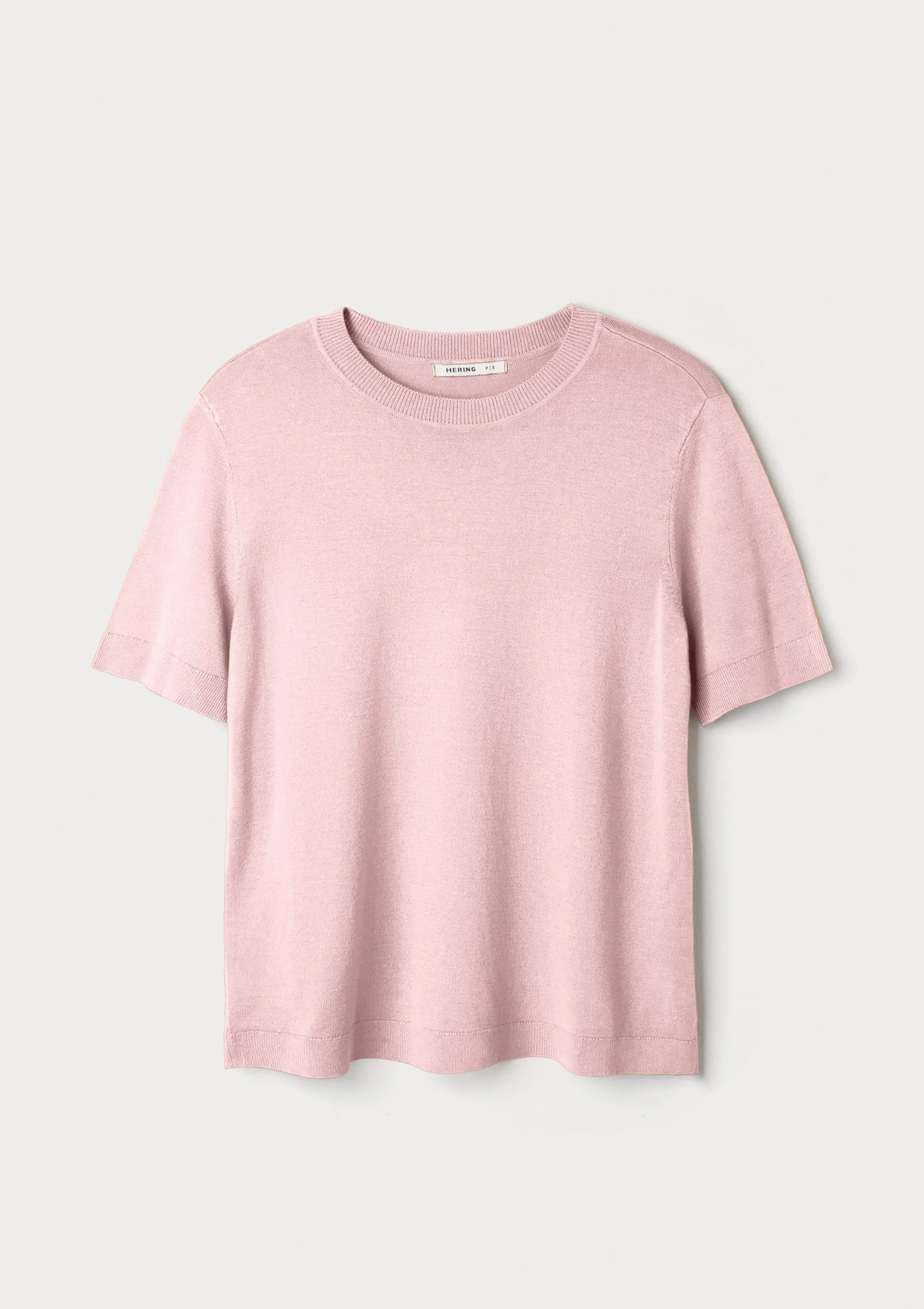 Blusa Feminina Manga Curta Em Tricô Leve - Rosa