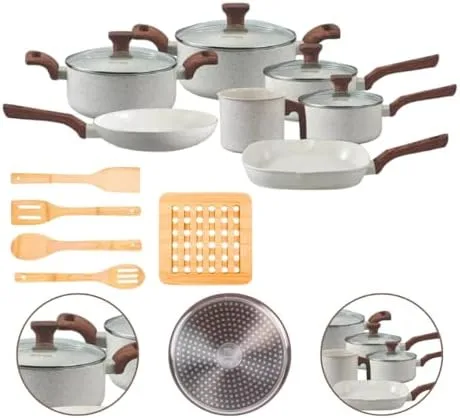 Jogo De Panelas Indução Style Cook 12 Peças Marmól Mimo