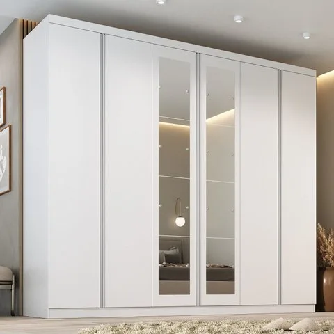 Guarda-roupa Casal com Espelho Monte Carlo
