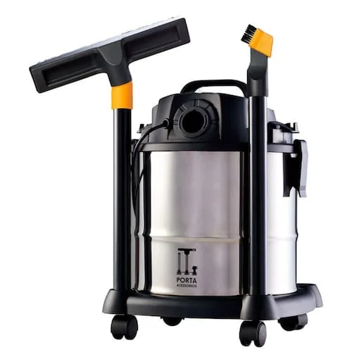 Aspirador Wap GTW Inox 20 Pó e Água 20L 1600W Filtro Removível Função Sopro - 110V