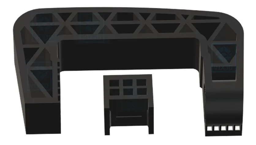 Par Presilha Grampo Compatível Volante Logitech G25 G27 G29