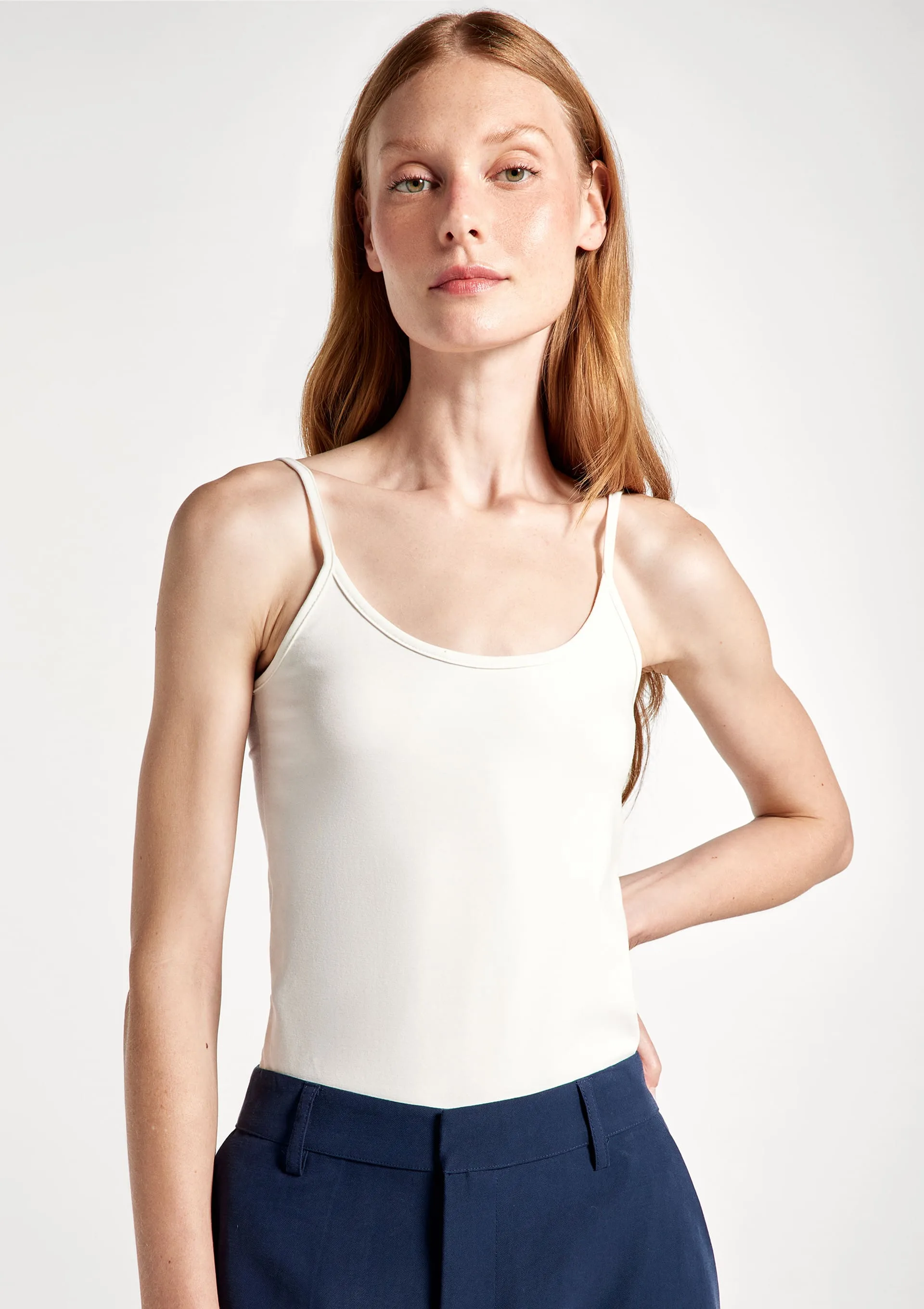 Regata Feminina Em Malha Ultra Soft - Off white