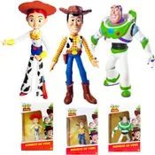 Coleção 3 Bonecos Toy Story Woody Jessie Buzz 18cm Original