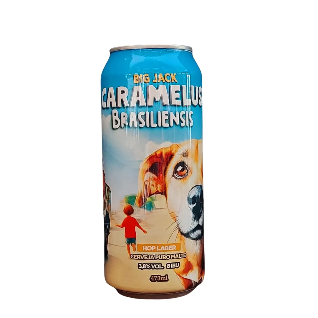 Cerveja Big Jack Caramelus Brasiliensis Hop Lager 473 ml