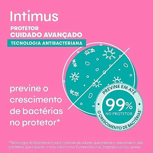 Protetor Díário Intimus® Tecnologia Antibacteriana - 80 un