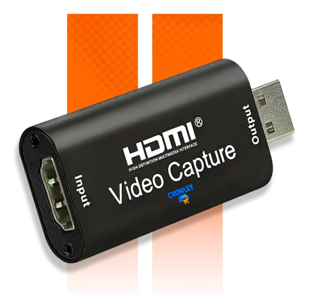 Placa De Captura Hdmi Gamer Plug In Play 4k Usb 1080p Full Hd Live Streaming - Crowley