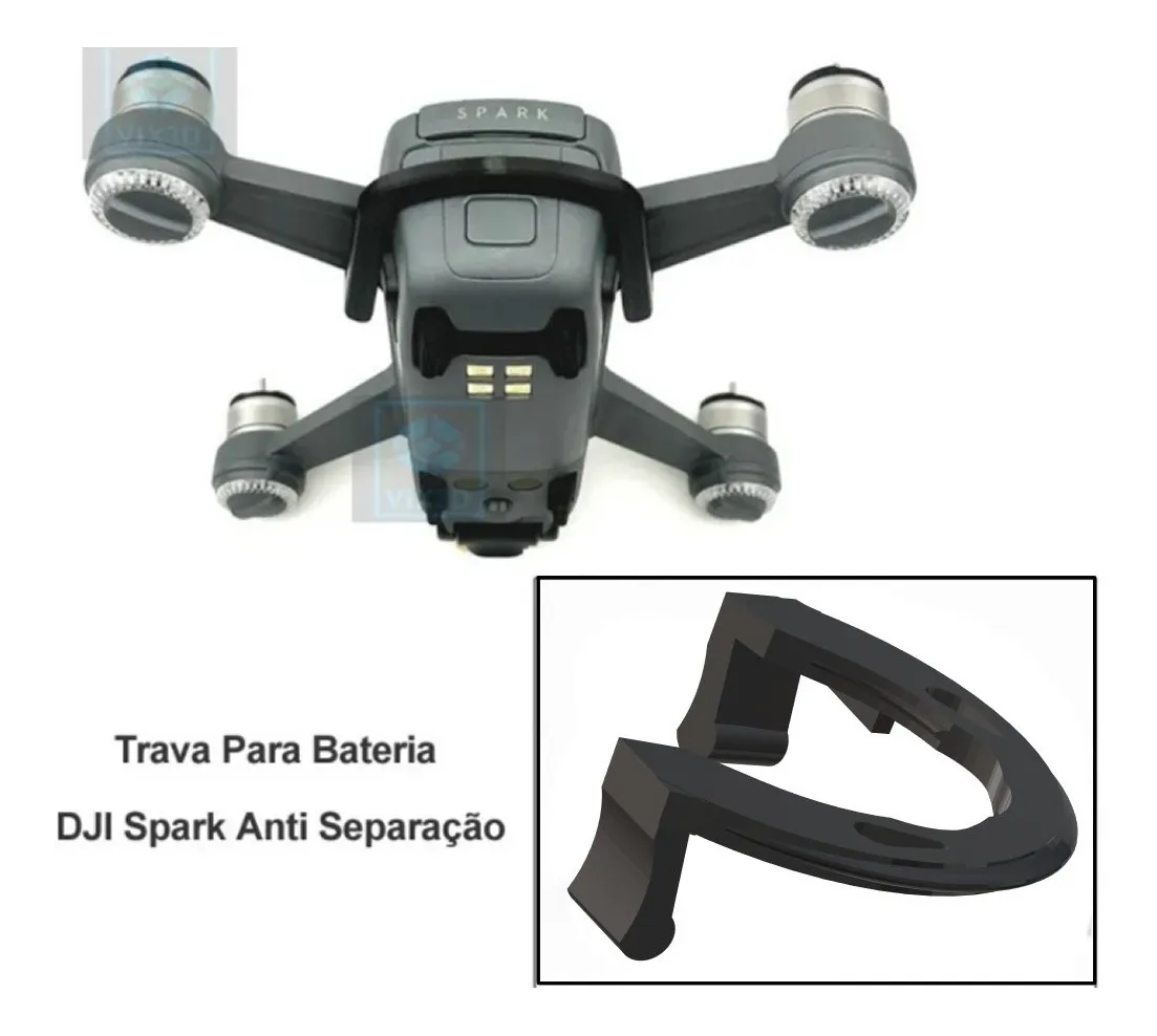 Trava Bateria Prender Fixar Durante Voo Dji Spark Proteção
