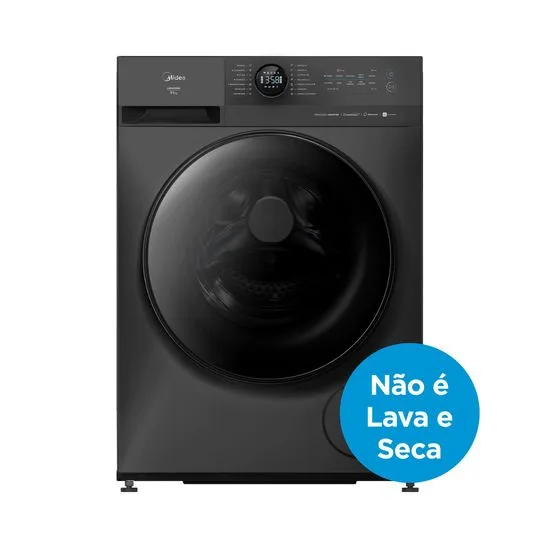 Máquina de Lavar 11kg Titanium Slim HealthGuard Conectada Midea - 1760
