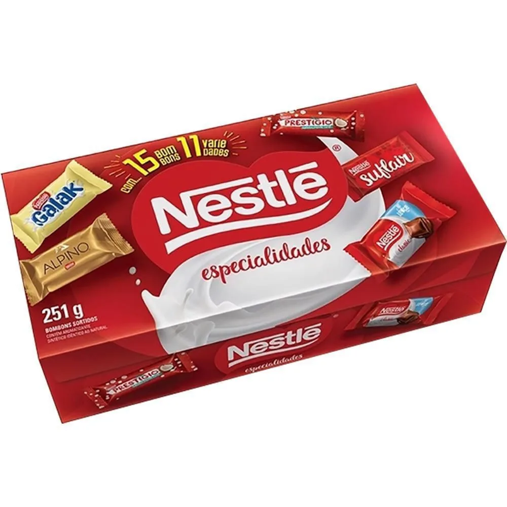 Caixa de Bombom Sortidos Nestlé 251g Especialidades