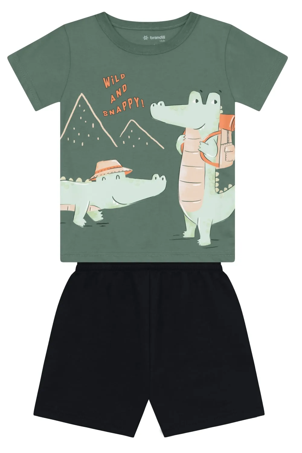 Conjunto infantil menino em relevo Mundi