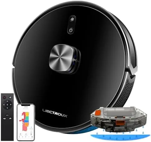 Robô Aspirador Liectroux XR500 Pro 3 em 1 Aspira Varre Passa Pano Com Aplicativo Compatível Com Alexa e Google Mapeamento Inteligente Salva os Mapas Bivolt